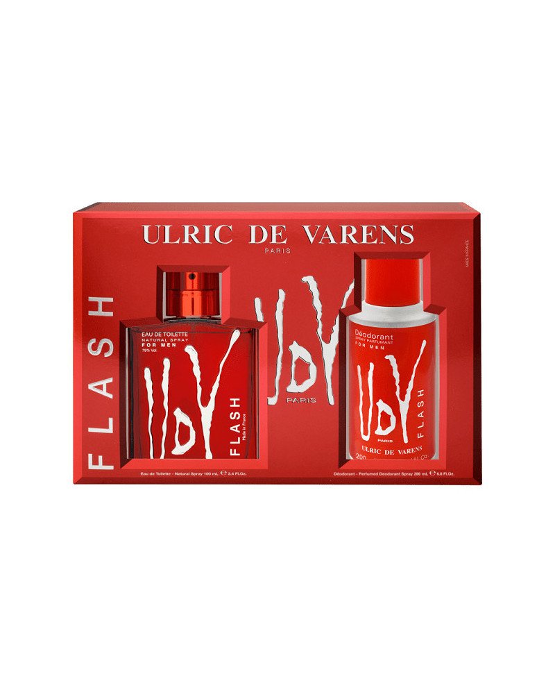 Ulric De Varens Flash Eau De Toilette Spray 100ml Set 2 Piezas