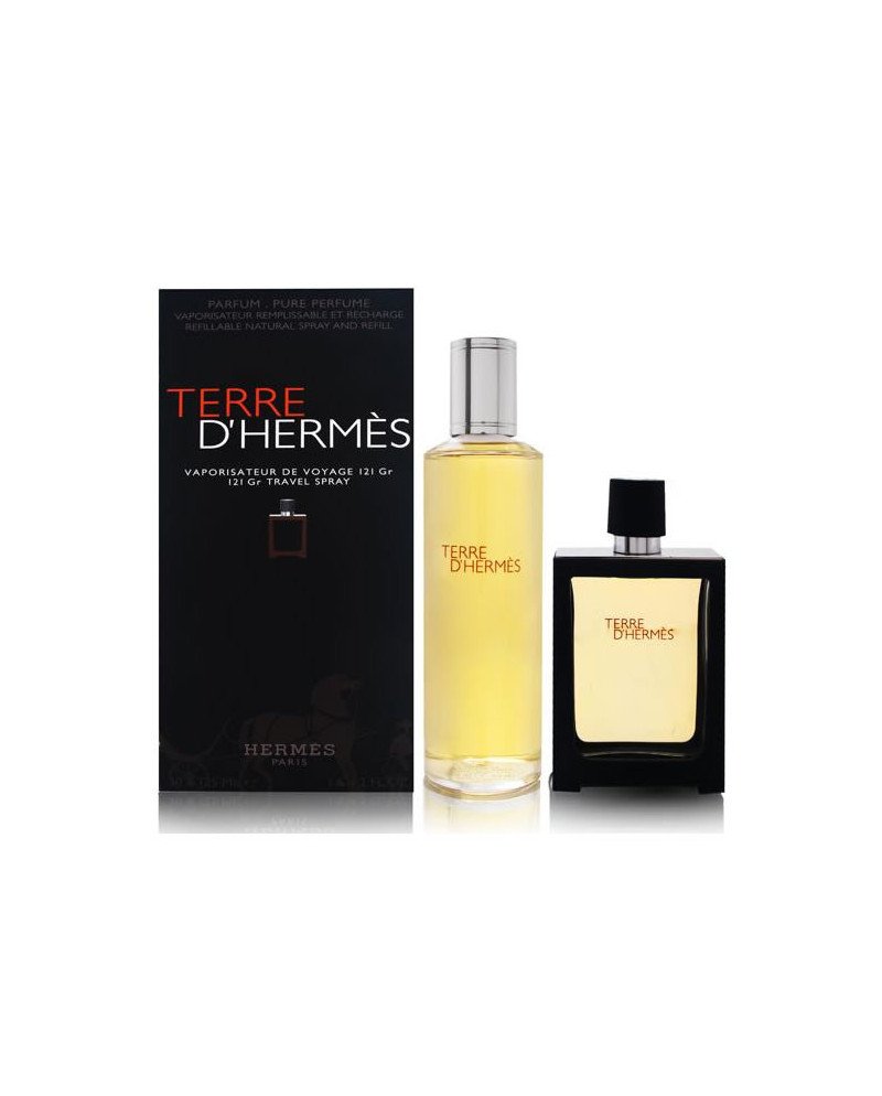 Terre D'hermes Eau De Perfume Spray Recargable 30ml Set 2 Piezas