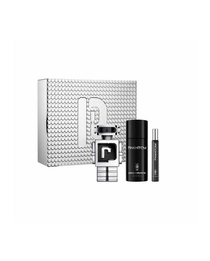 Paco Rabanne Phantom Eau De Toilette Spray 100ml Set 3 Piezas