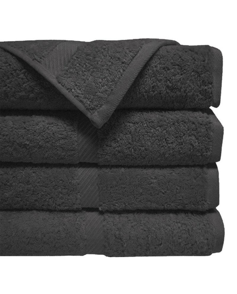 Eurostil Algodón Toallas Negras 40X80Cm Pack 12Un