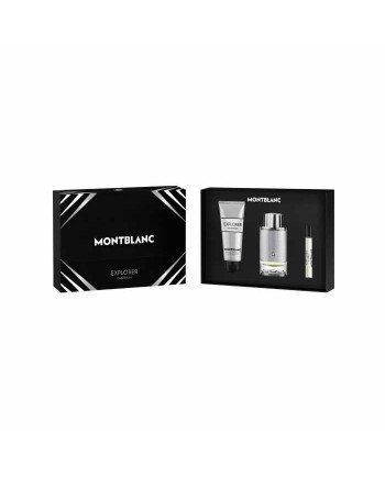 Montblanc Explorer Platinum Eau De Perfume Spray 100ml Set 3 Piezas