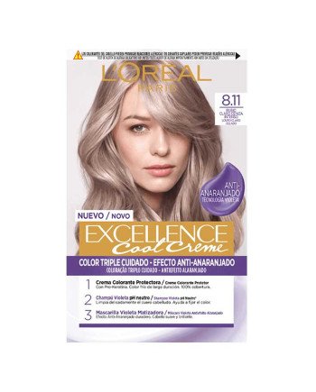 L'oreal Professionnel Excellence Cool Creme 8.11 Rubio Claro Ceniza 19