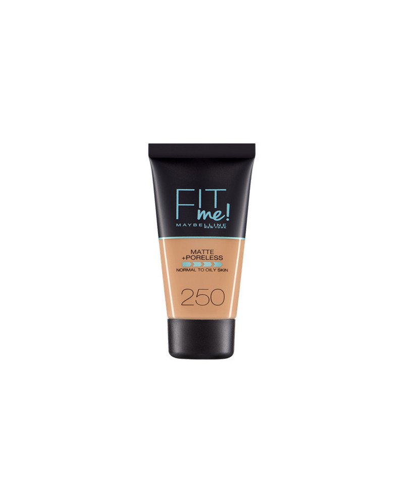 Maybelline Base De Maquillaje Fit Me Mate y Afinaporos Tono 250 Sun Be