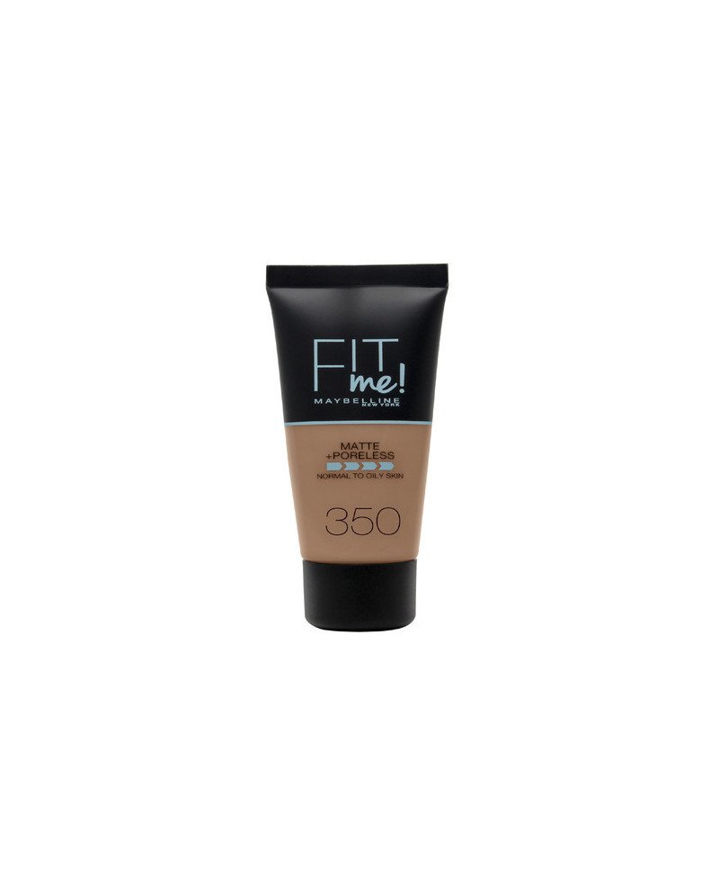 Maybelline Base De Maquillaje Fit Me Mate y Afinaporos Tono 350 Carame