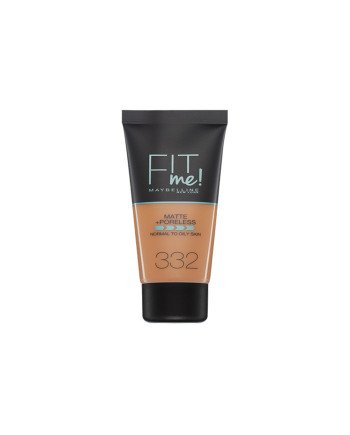 Maybelline Fit Me Mate y Afinaporos Base De Maquillaje Tono 332 Golden