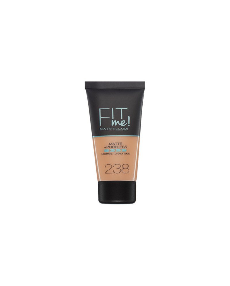 Maybelline Fit Me Mate y Afinaporos Tono 238 Rich Tan Base De Maquilla
