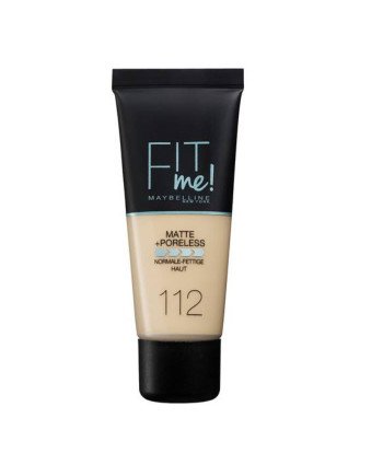 Maybelline Fit Me Mate y Afinaporos Base De Maquillaje Tono 112 Soft B