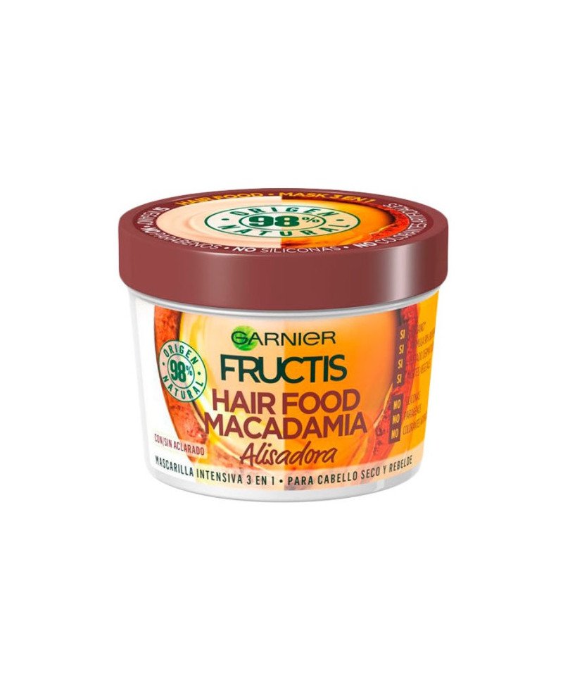 Garnier Fructis Hair Food Macadamia Mascarilla Alisadora 390ml