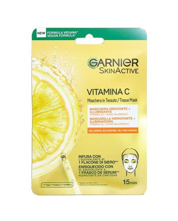 Garnier SkinActive Vitamina C Mascarilla Hidratante e Iluminadora 1 Un