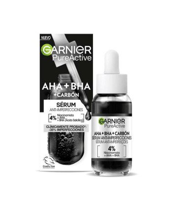 Garnier Pure Active Aha Bha Carbón Sérum Anti-Imperfecciones 30ml