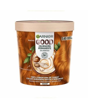 Garnier Good Coloración Permanente Sin Amoníaco 7.43 Cobrizo Cúrcum