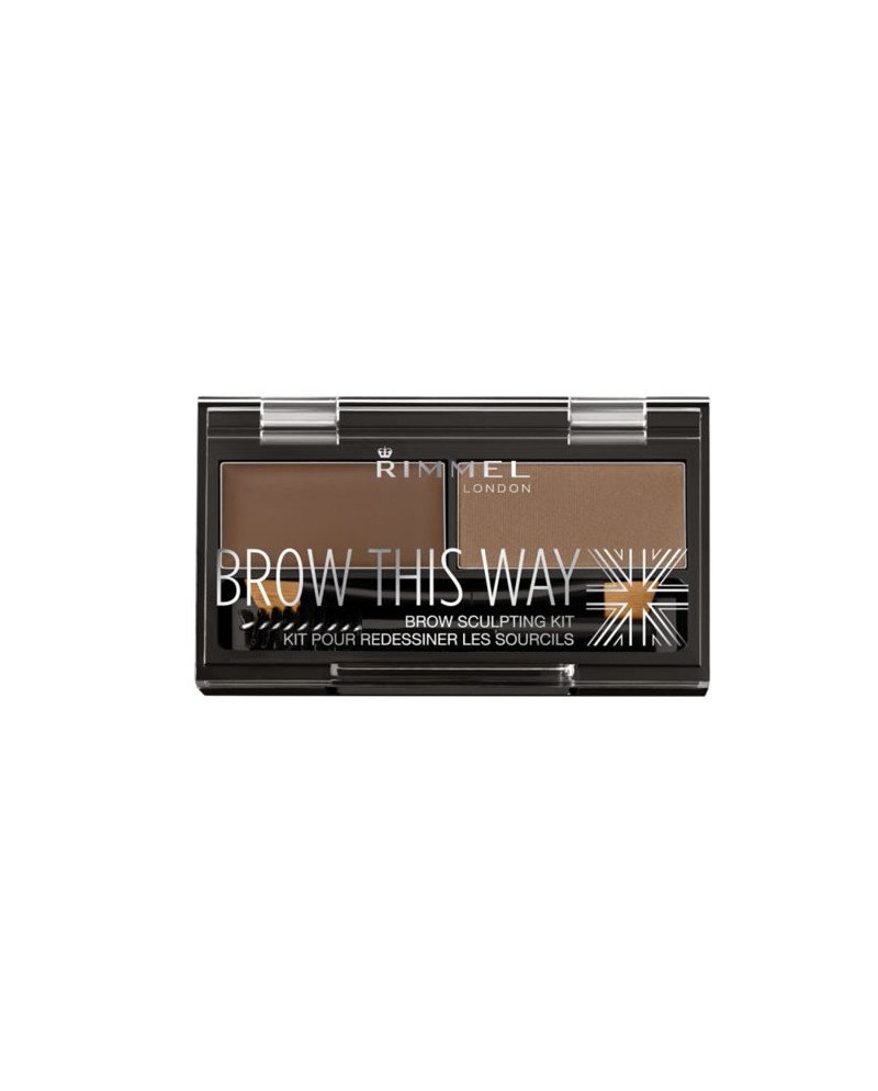 Rimmel Kit Sourcils Brow this way 002 Mid Brown