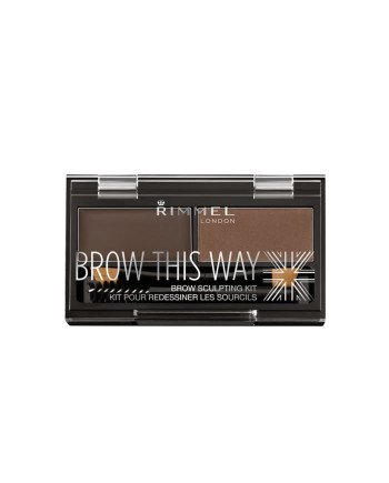 Rimmel Kit Sourcils Brow this way 003 Dark Brown