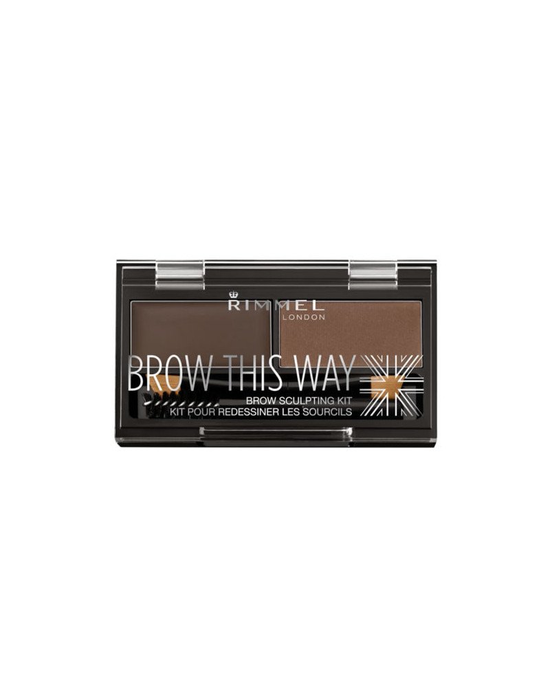 Rimmel Kit Sourcils Brow this way 003 Dark Brown