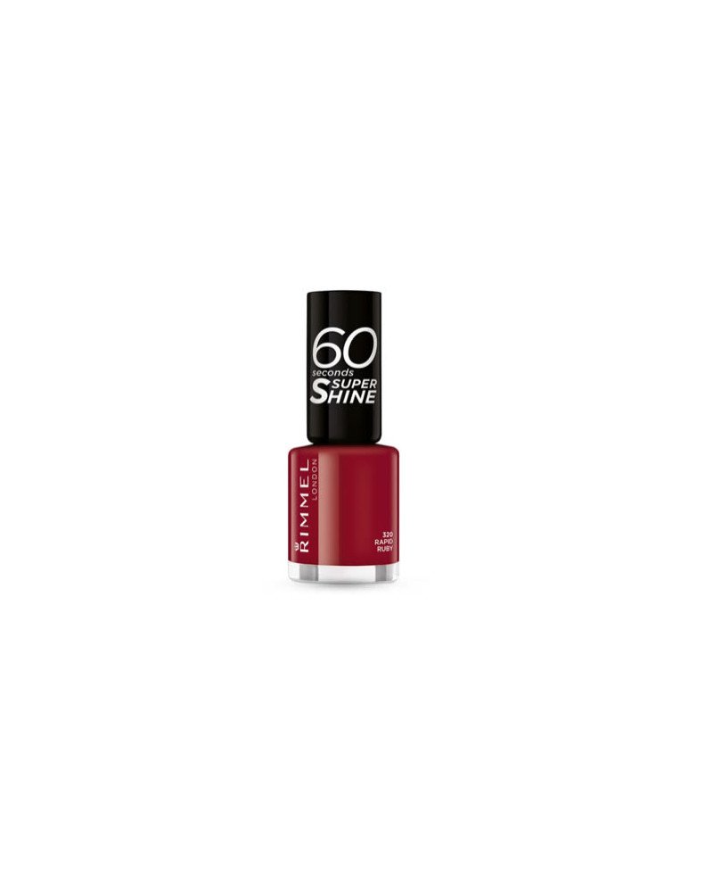 Rimmel Emalte De Uñas 60 Seconds Super Shine 320 Rapid Ruby
