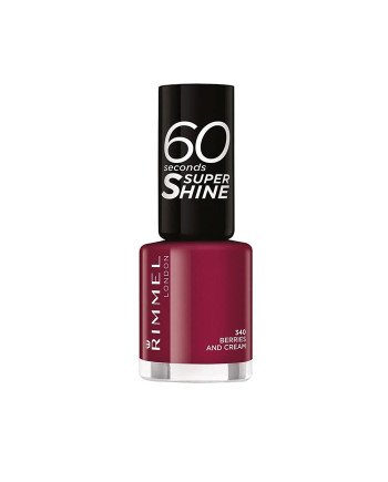Rimmel London 60 Seconds Super Shine Nail Lacquer 340 Berries And Crea