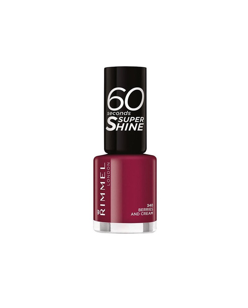 Rimmel London 60 Seconds Super Shine Nail Lacquer 340 Berries And Crea