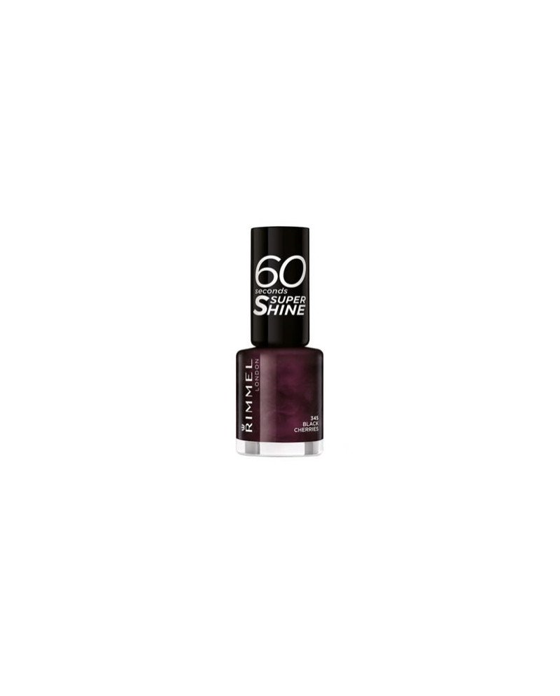 Rimmel Esmalte De Uñas 60 Seconds Super Shine 345 Black Cherries