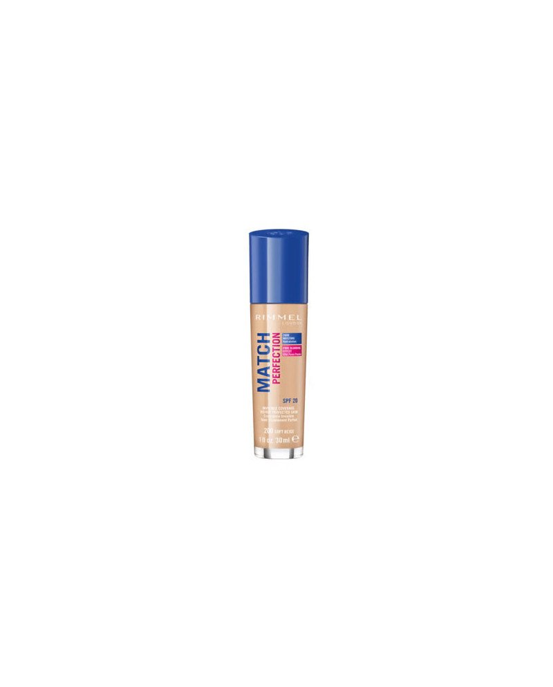 Rimmel Match Perfection Foundation Spf20 200 Soft Beige