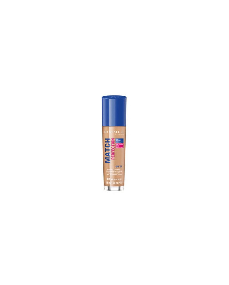 Rimmel Match Perfection Foundation Spf20 400 Natural Beige