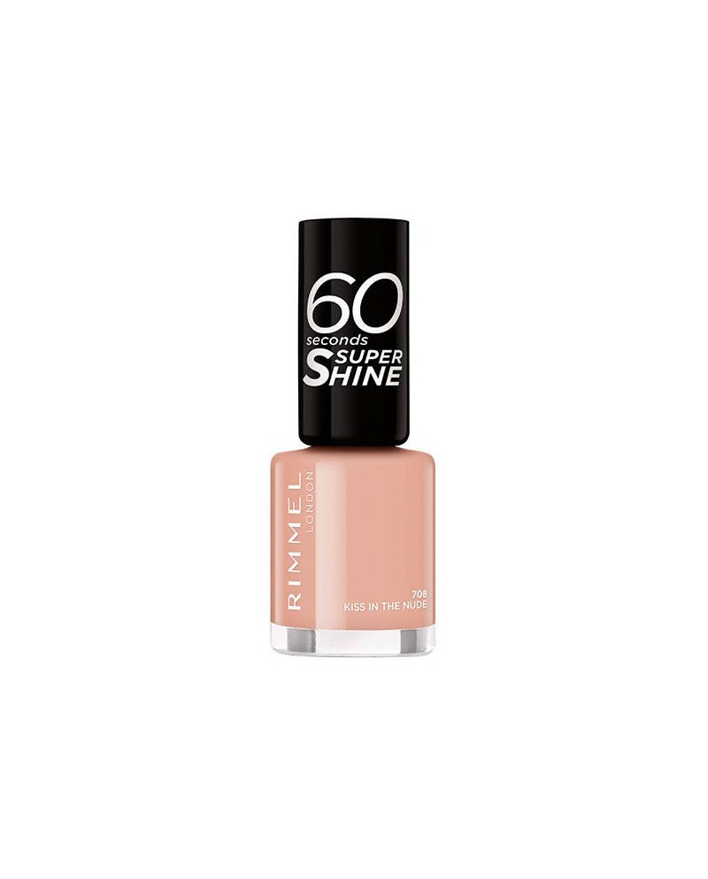 Rimmel Esmalte De Uñas 60 Seconds Super Shine 708 Kiss In The Nude