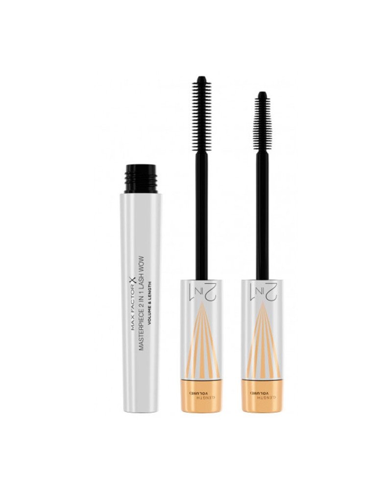 Max Factor Masterpiece 2 In 1 Lash Wow Volume y Length 001-Black 7ml