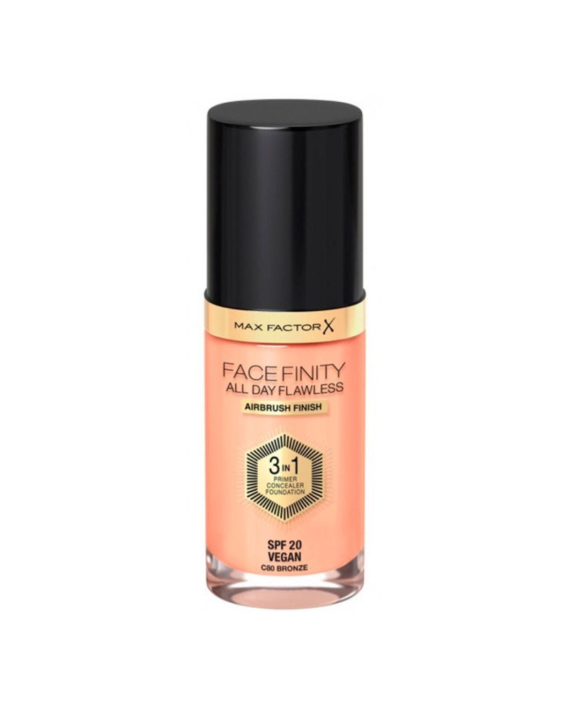 Max Factor Facefinity 3in1 Primer, Concealer y Foundation 80-Bronze 30