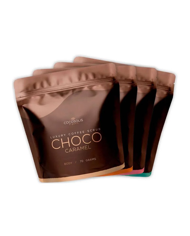 Cocosolis Luxury Coffee Scrub Box Set 4 Piezas