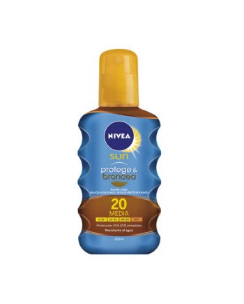 Nivea Sun Aceite Solar Protege Y Broncea Spf20 200ml