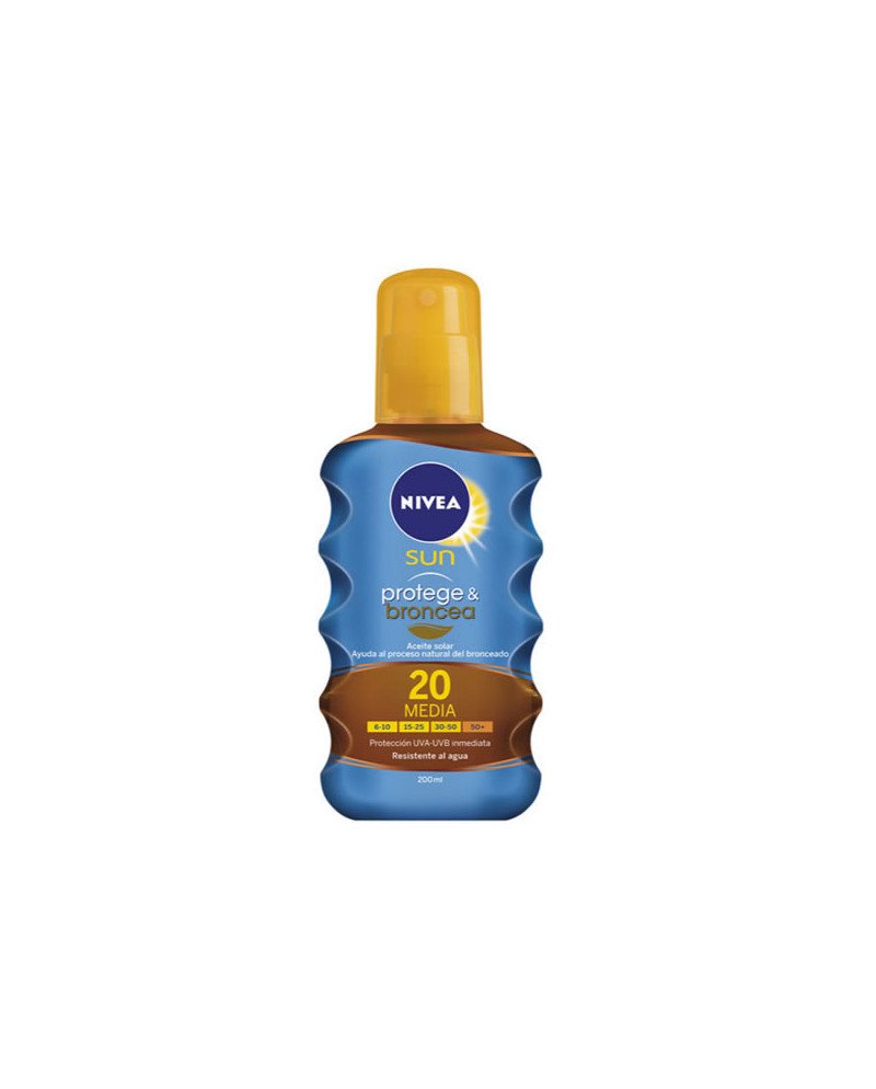Nivea Sun Aceite Solar Protege Y Broncea Spf20 200ml