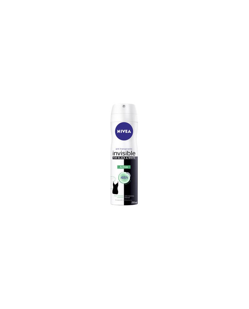 Nivea Black & White Invisible Active Spray 200 ml