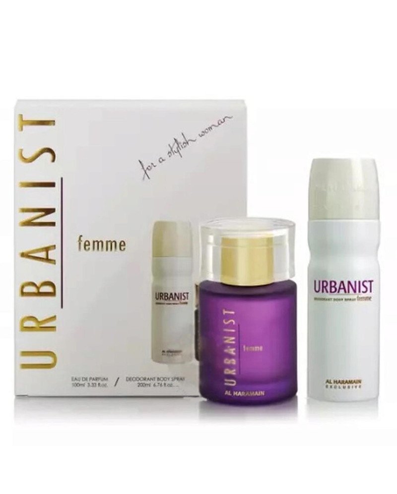 Al Haramain Urbanist Femme Eau De Parfum 100Ml Vaporizador + Desodorante Corporal 200Ml Vaporizador
