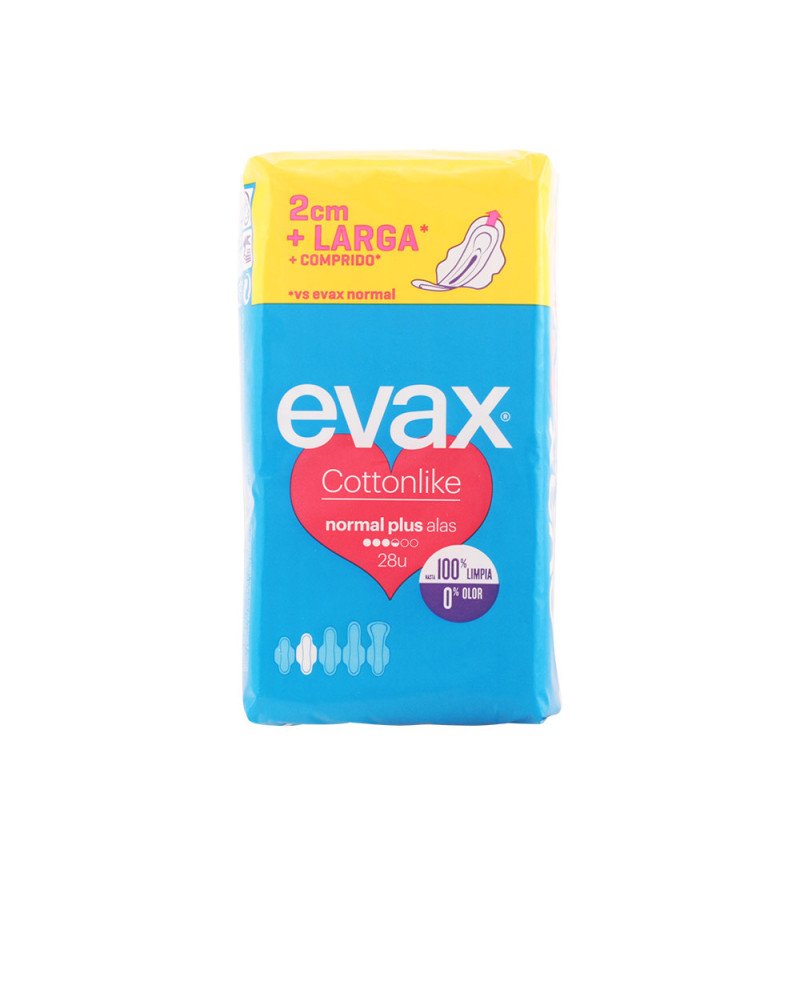 Evax Cottonlike Compresas Con Alas Normal Plus 28 Unidades