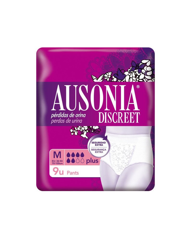 Ausonia Discreet M Plus Braguitas-Pants Para Perdidas De Orina 9 Unida