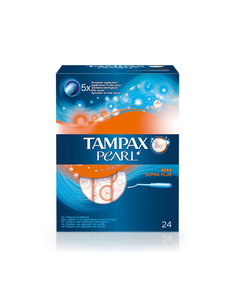 Tampax Pearl Super+ Tampones Con Aplicador 24