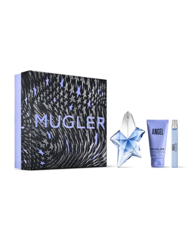 Thierry Mugler Angel Eau De Parfum 50Ml Vaporizador + Locion Corporal Perfumada 50Ml + Miniatura 10Ml Vaporizador