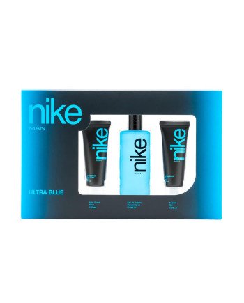 Nike Man Ultra Blue Eau De Toilette 100Ml Vaporizador + Balsamo After Shave 75Ml + Gel De Baño 75Ml