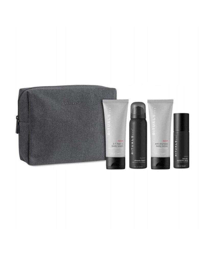 Rituals Homme Sport Gel De Baño 50Ml + Espuma De Baño 1U  + Locion Corporal Perfumada 1U  + Desodorante Spray 1U