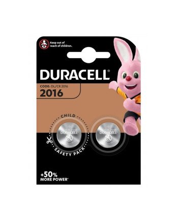 Duracell Pila Botón De Litio 3V 2016 DL/CR2016 2 Unidades