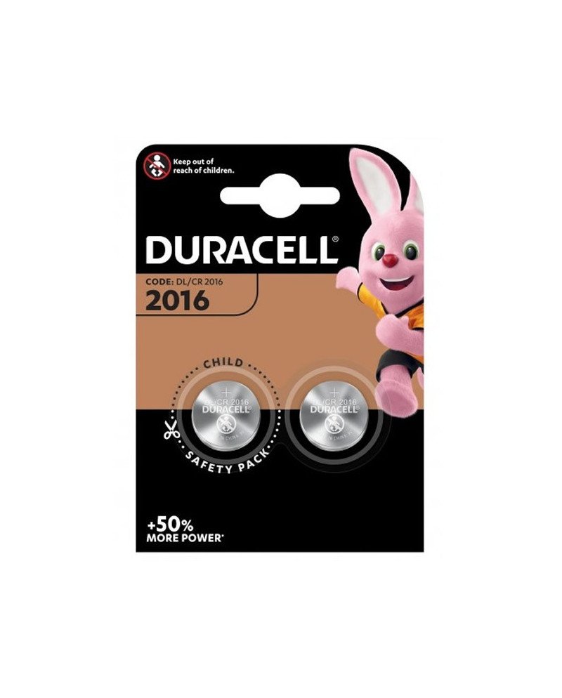 Duracell Pila Botón De Litio 3V 2016 DL/CR2016 2 Unidades