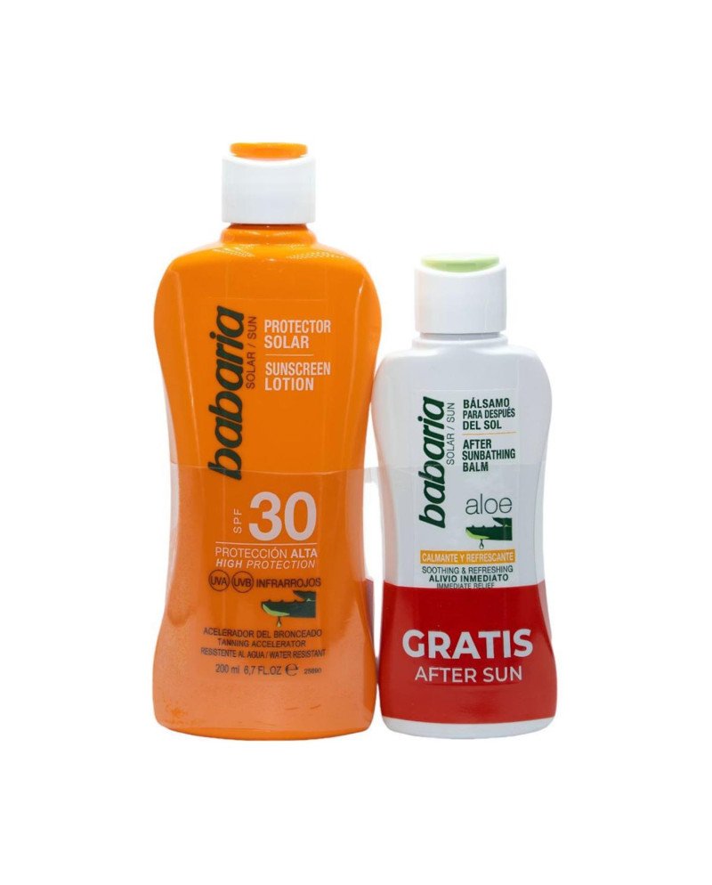 Babaria Aloe Protector Solar Spf30 200Ml + Balsamo After Sun 1U