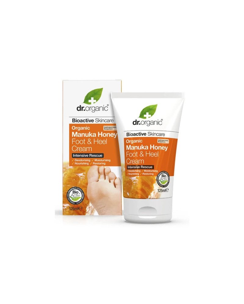 Dr. Organic Crema De Pies y Talones De Miel De Manuka 125ml