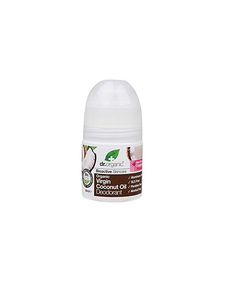 Dr Organic Virgin Coconut Oil Desodorante Roll On 50ml