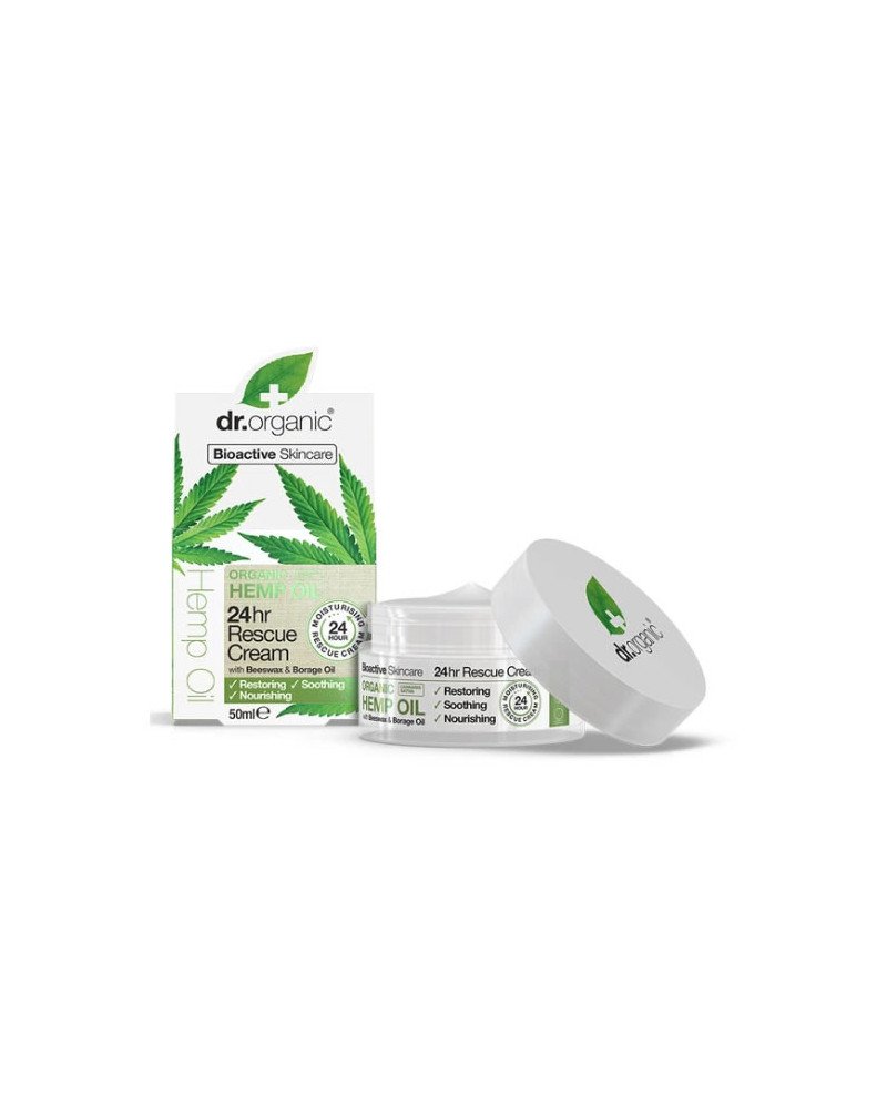 Dr. Organic Crema Rescate 24hr De Cáñamo 50ml
