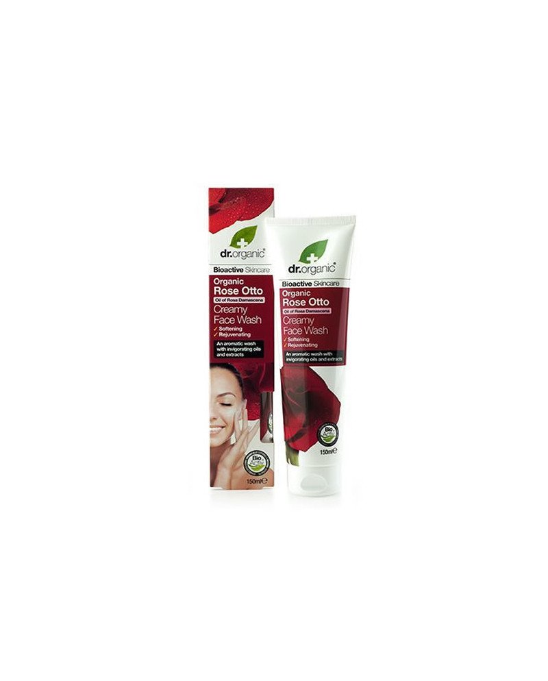 Dr Organic Rose Otto Crema Facial Limpiadora 150ml