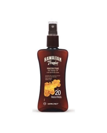 Hawaiian Tropic Protective Dry Spray Oil Spf20 Medium 200ml