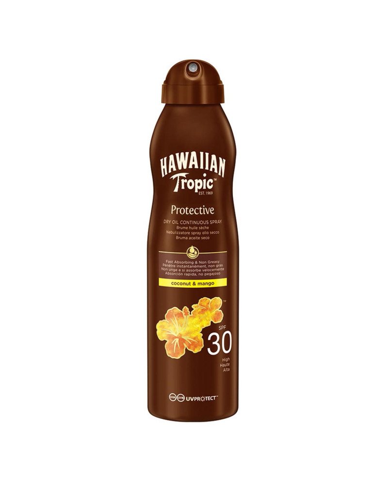 Hawaiian Tropic Coconut y Mango Aceite Spf30 180ml Spray