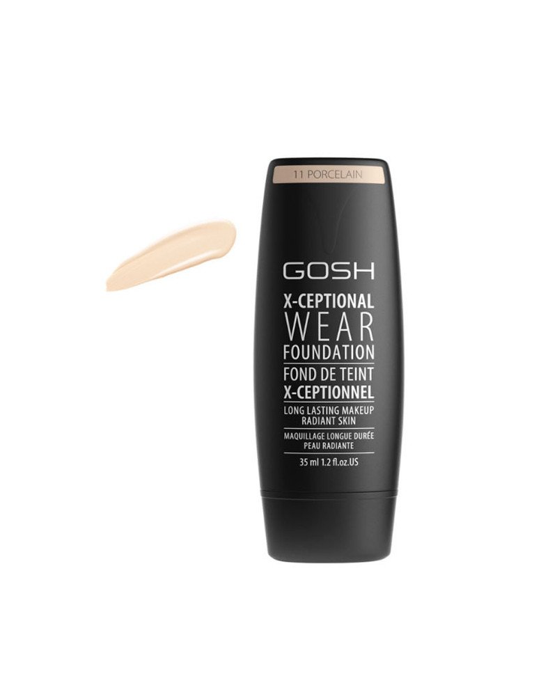 Gosh X-Ceptional Wear Foundation Long Lasting Makeup 11 Porcelain 35ml