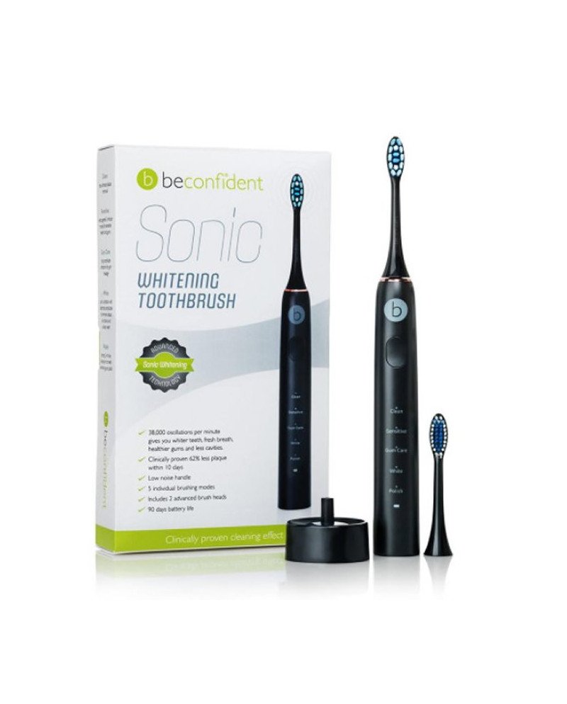 Beconfident Sonic Cepillo De Dientes Eléctrico Blanqueador Negro-Oro