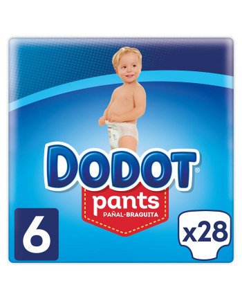 Dodot Pants Pañal-Braguita T-6 28 Unidades